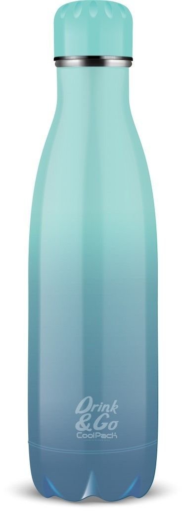 Zestaw bidon i śniadaniówka Drink&amp;Go butelka termiczna CoolPack 500ml niebieskie ombre, GRADIENT BLUE LAGOON (Z04690+Z07690)