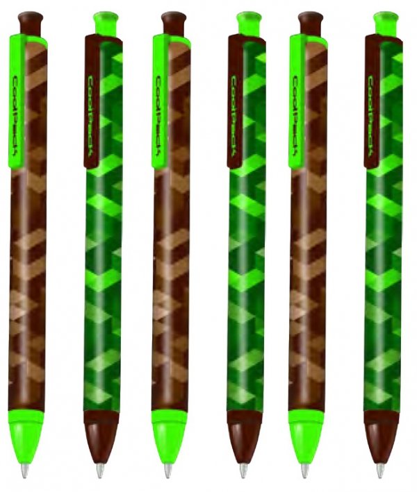 6x Długopis BLANCO miejska dżungla, CITY JUNGLE Coolpack (28510CPSET6CZ)