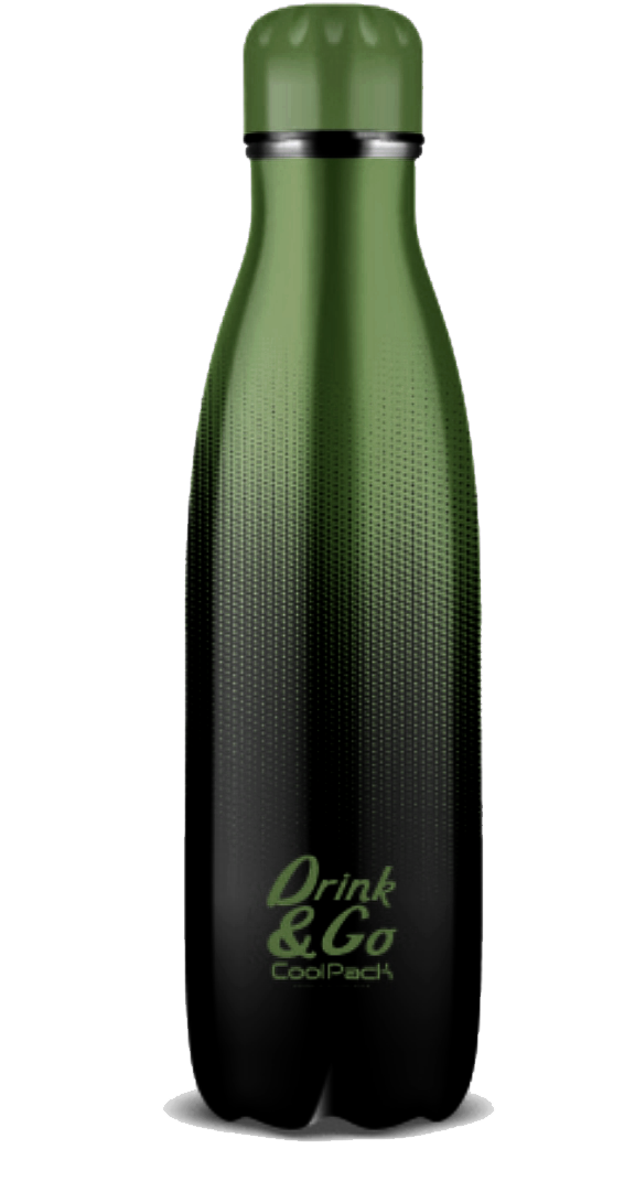 Bidon Drink&amp;Go butelka termiczna CoolPack 500ml zielone ombre, GRADIENT GRASS (Z04757)
