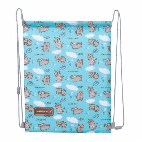 ZESTAW 5 el. Plecak wczesnoszkolny 15 L HEAD pastelowy kotek, MEOW (502024026SET5CZ)