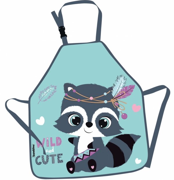 ZESTAW 6 el. Tornister Plecak wczesnoszkolny BAMBINO szop, RACOON B8 (63659SET6CZ)
