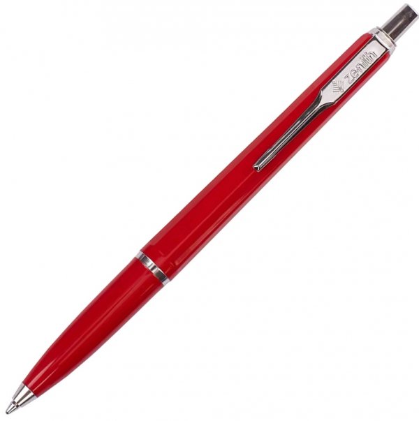 Długopis Zenith 7 CLASSIC Nikiel  CZERWONY niebieski wkład (4071000)