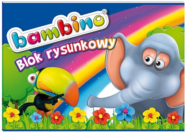 BLOK RYSUNKOWY białe kartki A4 BAMBINO (01574)