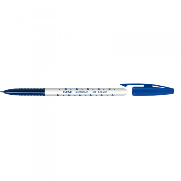 Długopis w gwiazdki 0,5 mm TOMA, niebieski (TO-059-55)