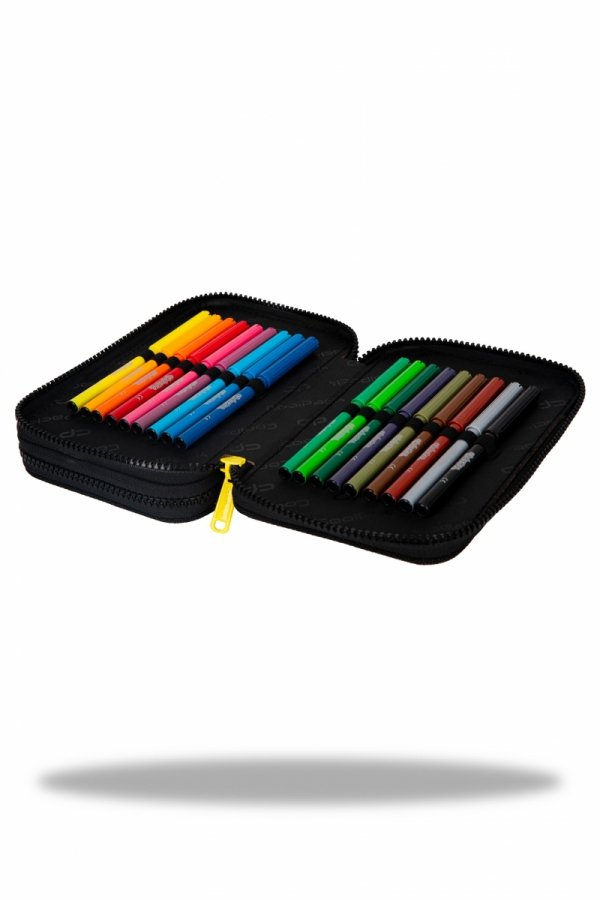 Piórnik CoolPack dwukomorowy z wyposażeniem JUMPER 2 piłka nożna, GOAL TIME (F066701)