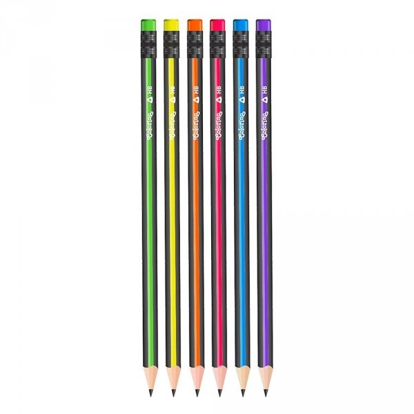 6 x Ołówek trójkątny HB COLORINO Kids (39965)