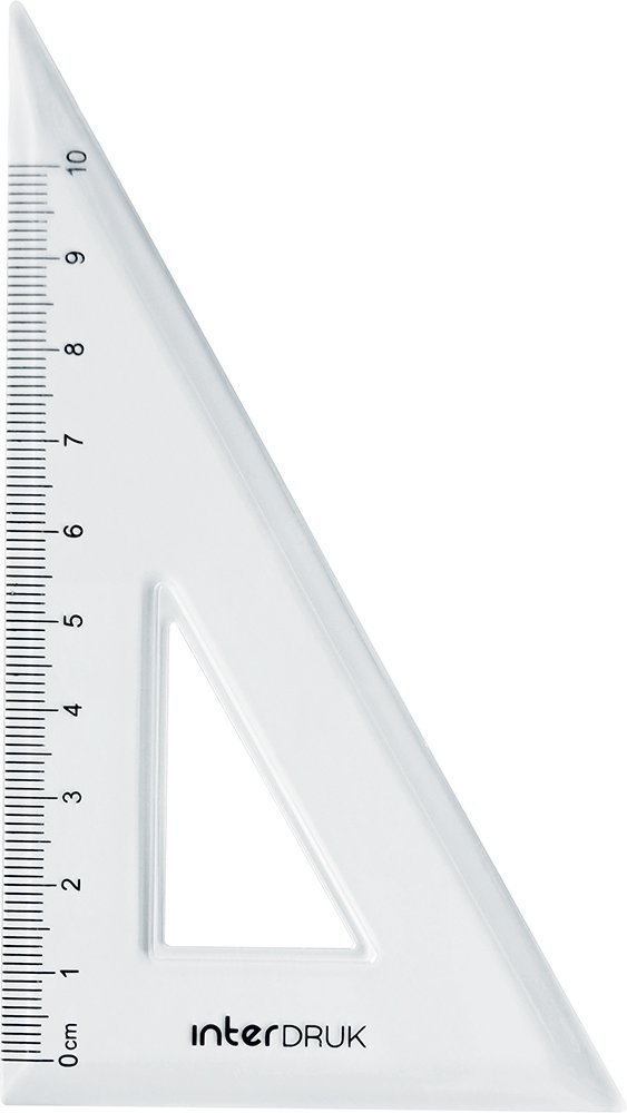Zestaw geometryczny 4 el. 15 cm TRANSPARENTNY (52913)