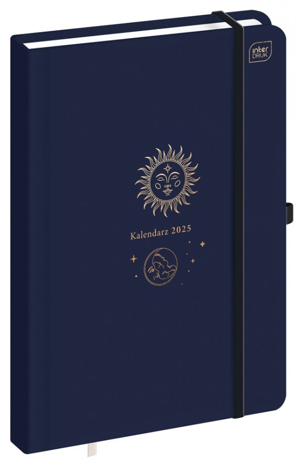 Kalendarz książkowy B5 GOLDEN SUN 192 strony 2025 (58592)