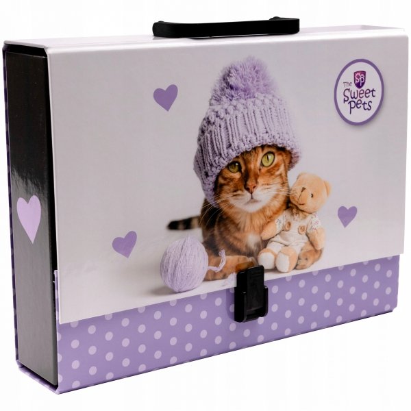 Gruba teczka z rączką A4 THE SWEET PETS KOTEK (25979)