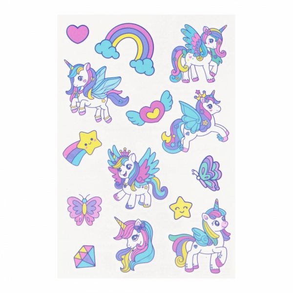 Tatuaż zmywalny STICKER BOO jednorożec UNICORN (540444)