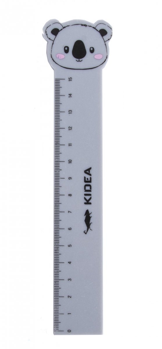 Linijka plastikowa z figurką 15 cm KOALA Kidea (LF15CMKA)