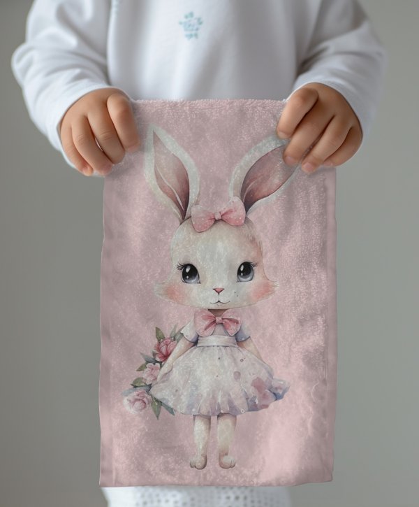 Ręcznik dziecięcy KRÓLICZEK z króliczkiem 30 x 50 cm (22T)