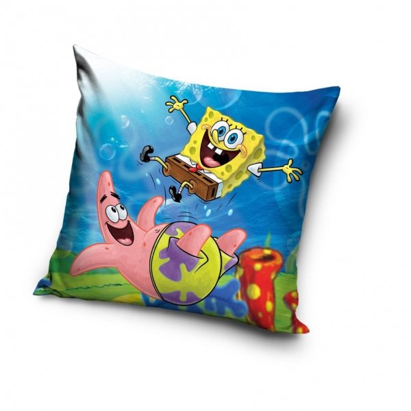 Poszewka na poduszkę  Spongebob Kanciastoporty 40 x 40 cm (SBOB192015)
