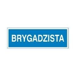 Znak BRYGADZISTA 801-63 P.Z.