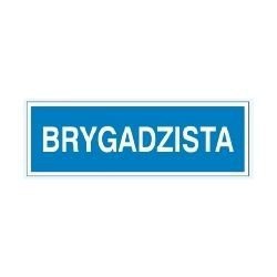 Znak BRYGADZISTA 801-63 P.Z.