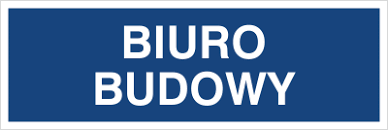 Znak BIURO BUDOWY 801-73 Folia Zwykła 100x300 B