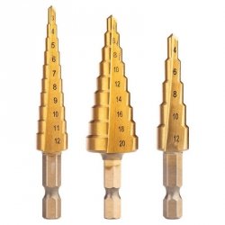 ZESTAW WIERTEŁ STOPNIOWYCH HSS TIN 3-20 MM HEX 3 SZT.