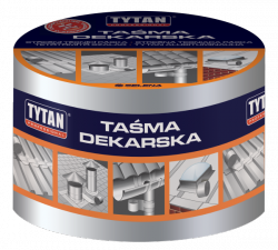 TAŚMA USZCZELNIAJĄCA DEKARSKA 10CM*10MB SREBRNA/ALUMINIOWA
