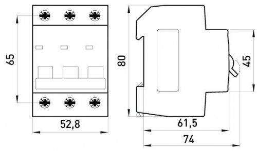 WYŁĄCZNIK NADPRĄDOWY MCB.PRO60 3P B16A 6KA