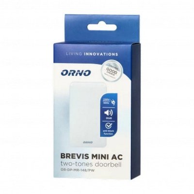 DZWONEK GONG DO DRZWI PRZEWODOWY BREVIS MINI ŚNIEŻNOBI 230V