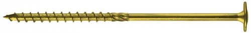 WKRĘT DO DREWNA Z KOŁNIERZEM NA TORX OCYNK ŻÓŁTY 8*50MM T40
