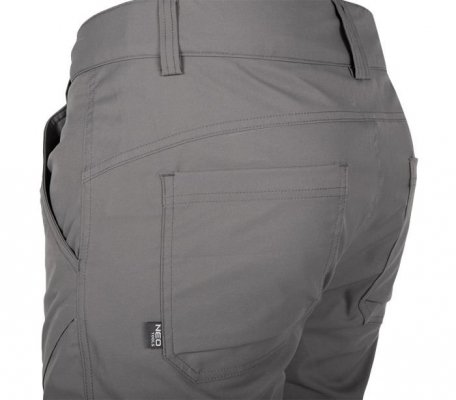 SPODNIE ROBOCZE OUTDOOR 2 WAY STRETCH SZARE ROZMIAR XL