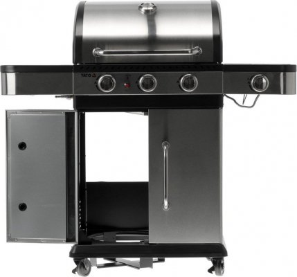GRILL GAZOWY 3+1, STAL NIERDZEWNA 11.2KW