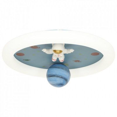 Lampa LED sufitowa plafon do pokoju dziecięcego ściemniana LUMELA + pilot astronauta