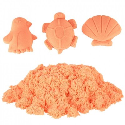 Piasek dla dzieci 1kg w woreczku pomarańczowy