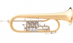 B&S flugelhorn Bb 30172, lakierowany, wentyle obrotowe, z futerałem