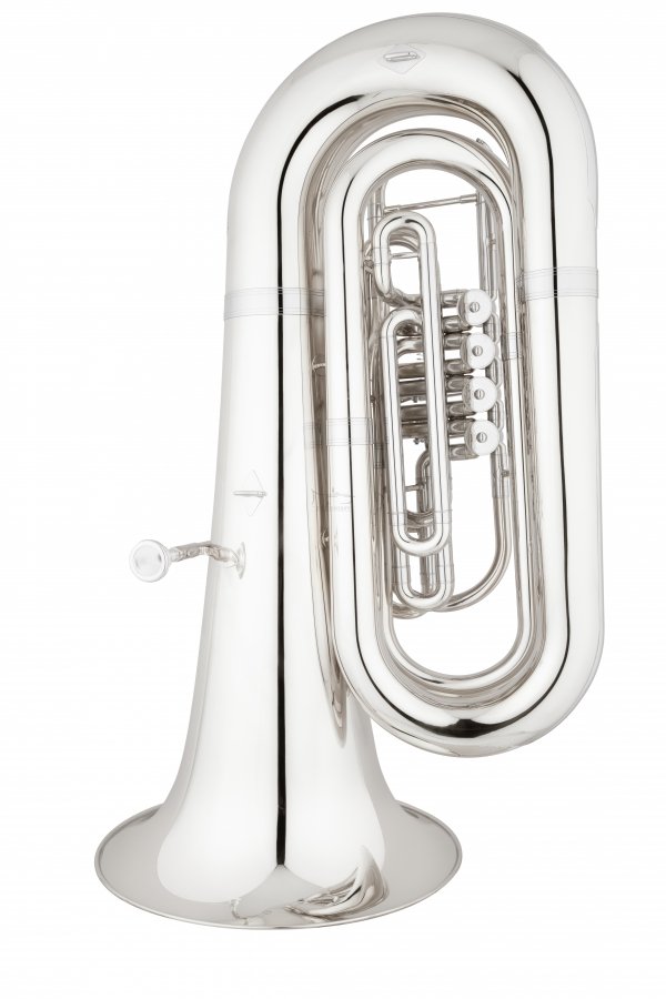 ANDREAS EASTMAN tuba B model EBB562S, PROFESSIONAL, 4/4, 4 wentyle obrotowe, posrebrzana, z futerałem