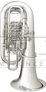 B&amp;S tuba F Perantucci 5100W-2-0GB PT-16, posrebrzana, z futerałem