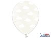 Balony 30cm, Chmurki, Crystal Clear (1 op. / 6 szt.)