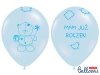 Balony 30cm Miś - mam już..., P. Baby Blue (1 op. / 6 szt.)