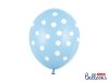 Balony 30cm, Kropki, Pastel Baby Blue (1 op. / 6 szt.)