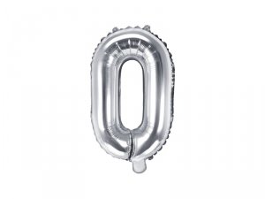 Balon foliowy Litera ''O'', 35cm, srebrny