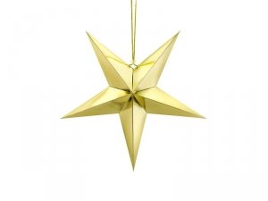 Gwiazda papierowa, 45cm, złoty