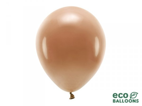 Balony Eco 30cm pastelowe, czekoladowy brąz (1 op. / 100 szt.)