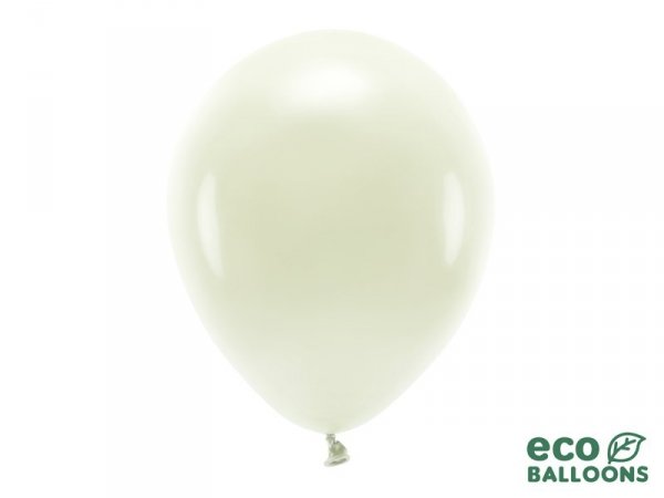 Balony Eco 30cm pastelowe, kremowy (1 op. / 100 szt.)