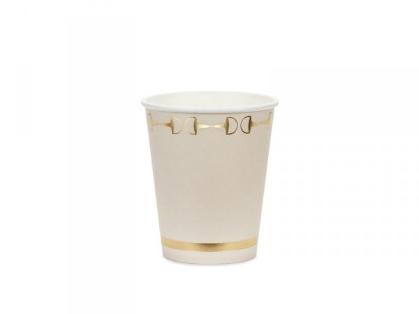 Kubeczki Strzemiona, beż, 220 ml (1 karton / 25 op.) (1 op. / 6 szt.)