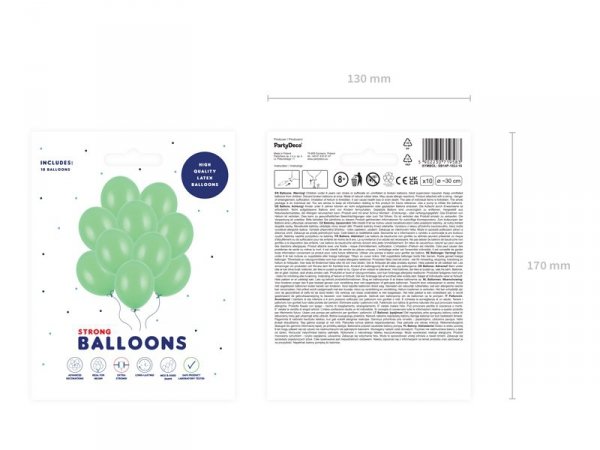 Balony Strong 30cm, Pastel Bright Green (1 op. / 10 szt.)