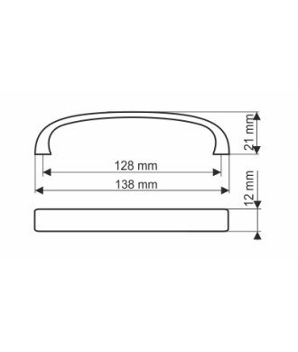Uchwyt Gamet UN45 128mm G8 Chrom