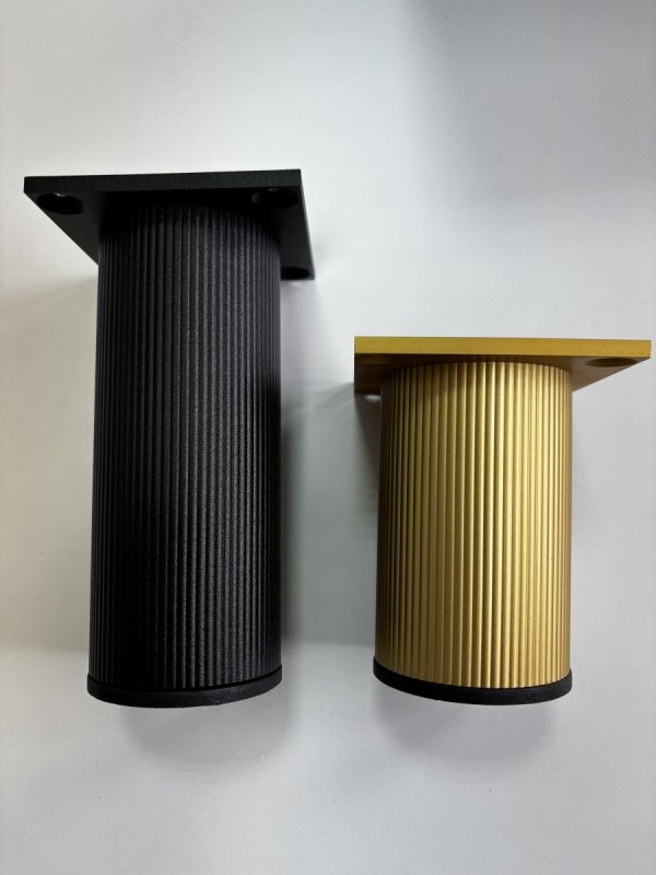 Nóżka meblowa R20 średnica 60mm wys.200mm Czarny