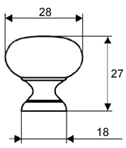 Gałka meblowa Jola Inox