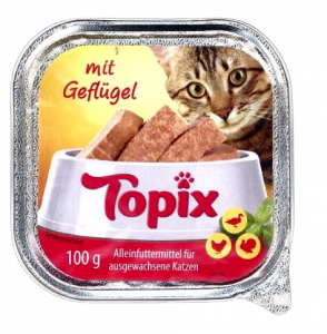 Topix szalka 100g dla kota z kurczakiem