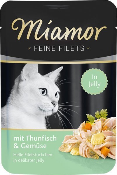 Miamor Filets Tuńczyk + Warzywa 100gr saszetka