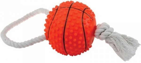 ZOLUX Zabawka Piłka koszykówka+ sznur 11cm