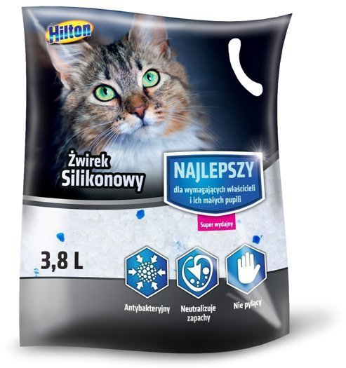 Hilton żwirek silikonowy 3,8l dla kotów