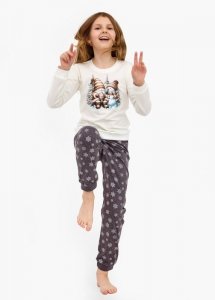 Piżama Cornette Young Girl 978/190 Friends dł/r Christmas 134-164