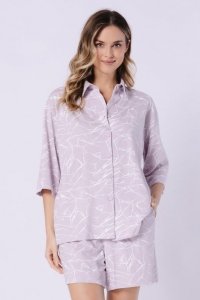 Piżama Leveza 1706 Żaneta kr/r M-2XL rozpinana